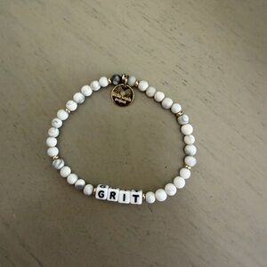 Little Words Project “Grit” beaded bracelet. Size S/M